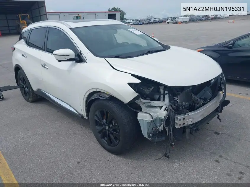 2018 Nissan Murano Sl VIN: 5N1AZ2MH0JN195331 Lot: 42612730
