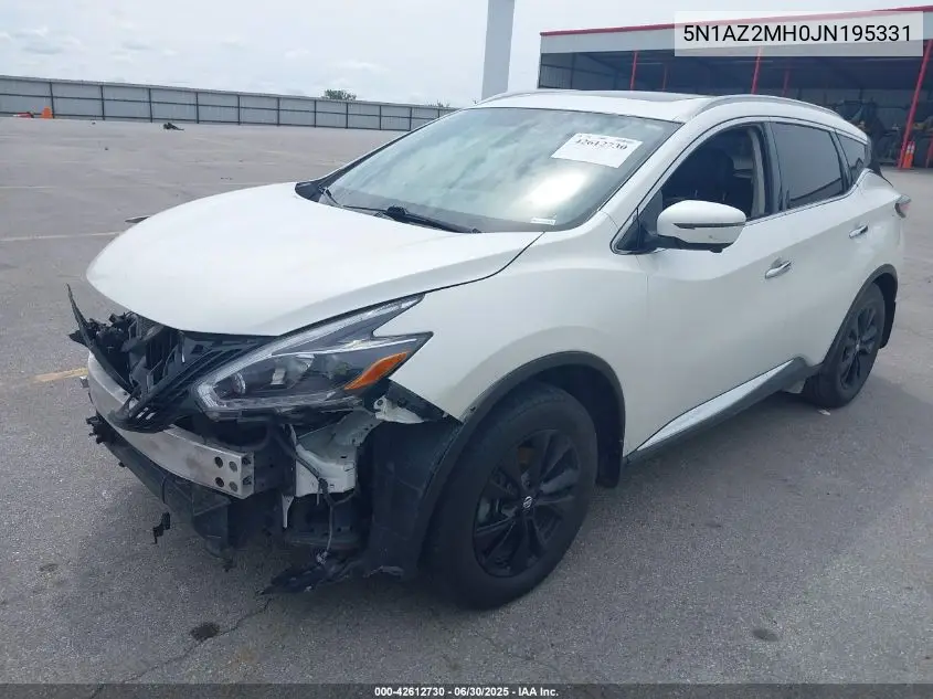 2018 Nissan Murano Sl VIN: 5N1AZ2MH0JN195331 Lot: 42612730