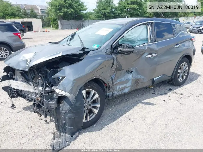2018 Nissan Murano S VIN: 5N1AZ2MH0JN180019 Lot: 42614596
