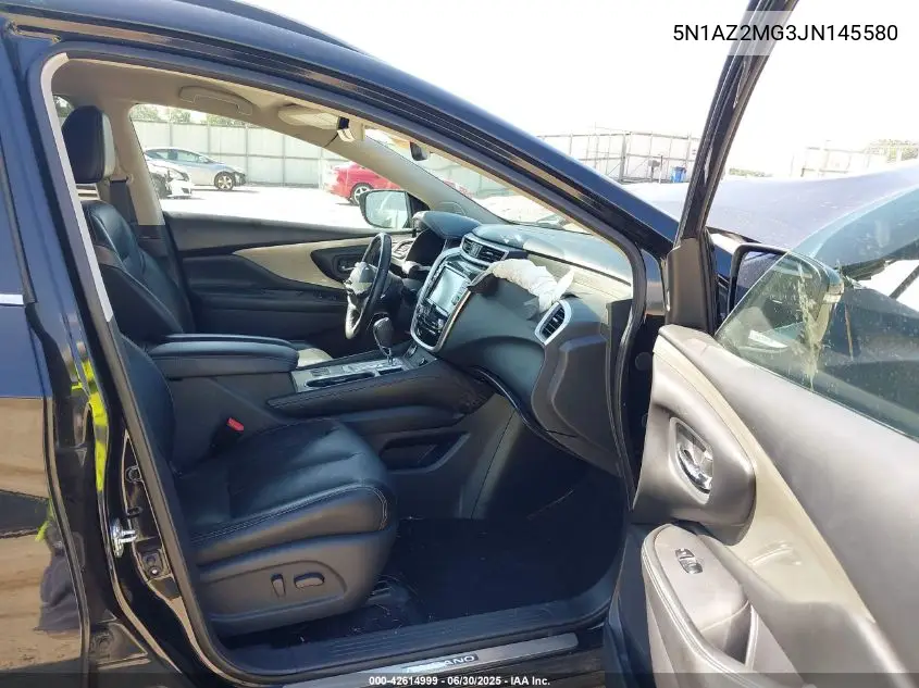 2018 Nissan Murano Sl VIN: 5N1AZ2MG3JN145580 Lot: 42614999