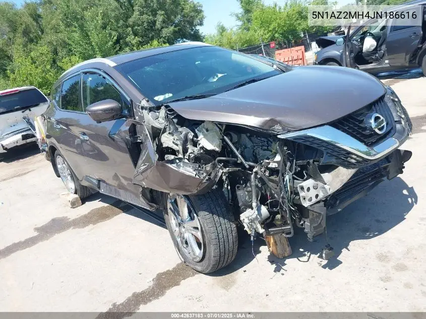5N1AZ2MH4JN186616 2018 Nissan Murano Platinum
