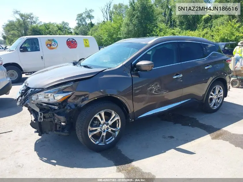 5N1AZ2MH4JN186616 2018 Nissan Murano Platinum