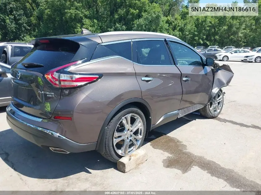 5N1AZ2MH4JN186616 2018 Nissan Murano Platinum
