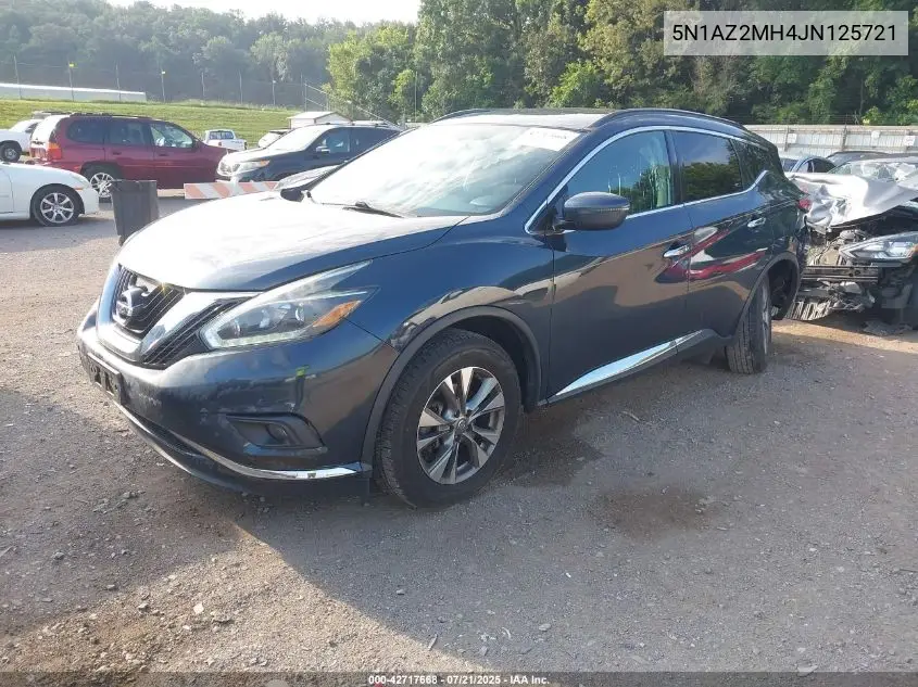 2018 Nissan Murano Sv VIN: 5N1AZ2MH4JN125721 Lot: 42717668