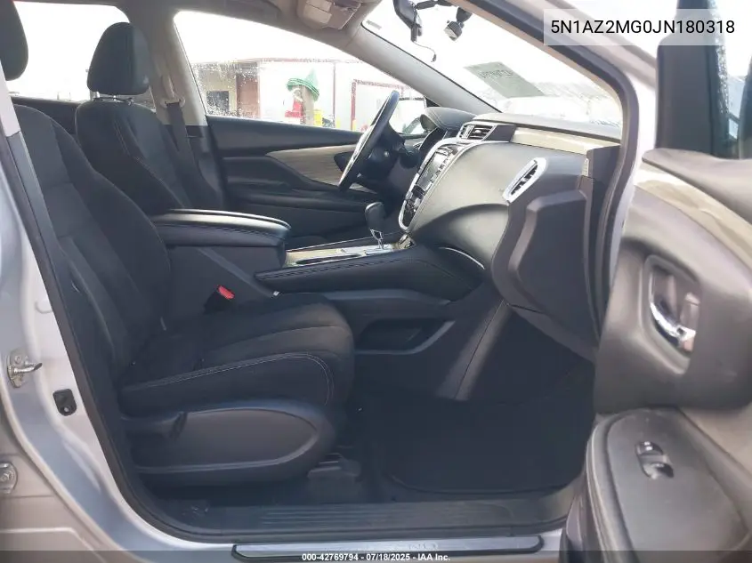 2018 Nissan Murano S VIN: 5N1AZ2MG0JN180318 Lot: 42769794