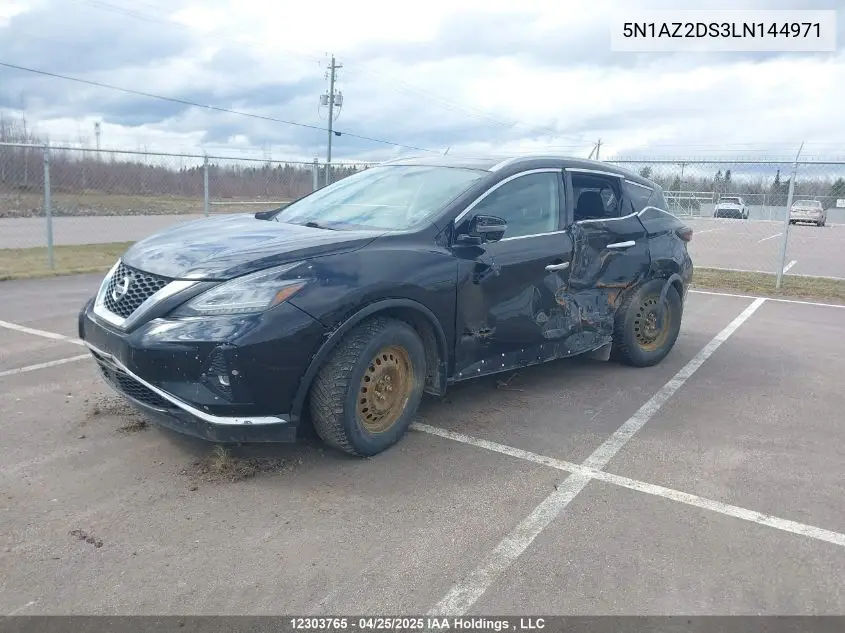 2020 Nissan Murano Platinum VIN: 5N1AZ2DS3LN144971 Lot: 12303765