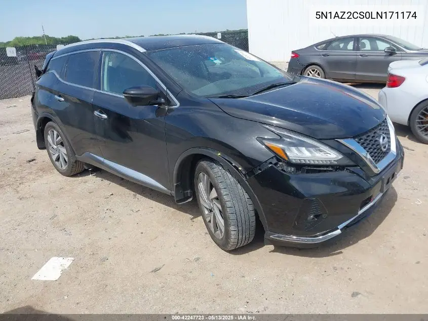 2020 Nissan Murano Sl Intelligent Awd VIN: 5N1AZ2CS0LN171174 Lot: 42247723