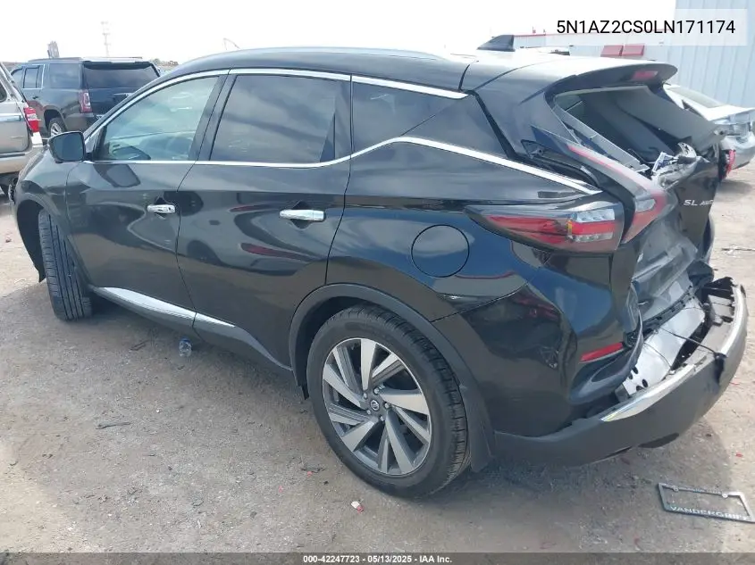 2020 Nissan Murano Sl Intelligent Awd VIN: 5N1AZ2CS0LN171174 Lot: 42247723