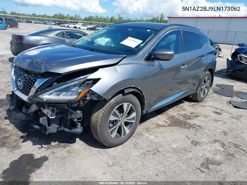 2020 Nissan Murano Sv Fwd VIN: 5N1AZ2BJ9LN173062 Lot: 42250466