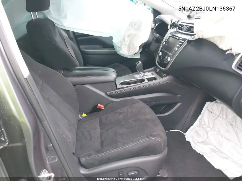 5N1AZ2BJ0LN136367 2020 Nissan Murano Sv Fwd