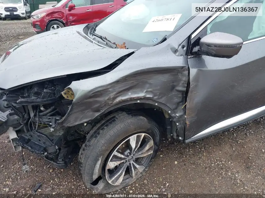 5N1AZ2BJ0LN136367 2020 Nissan Murano Sv Fwd