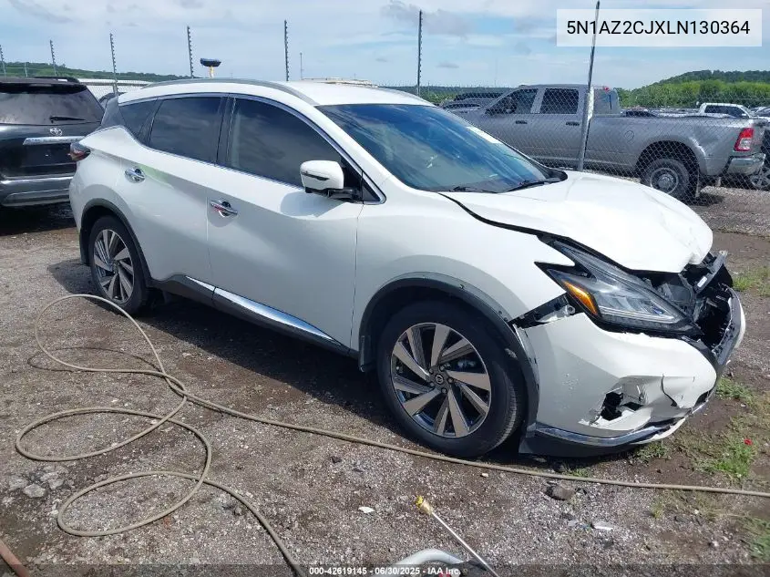 2020 Nissan Murano Sl Fwd VIN: 5N1AZ2CJXLN130364 Lot: 42619145
