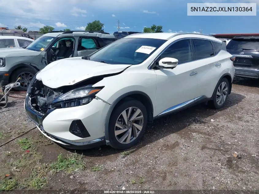 2020 Nissan Murano Sl Fwd VIN: 5N1AZ2CJXLN130364 Lot: 42619145