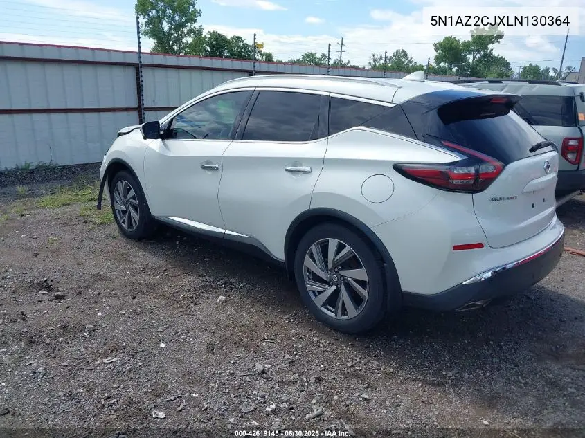2020 Nissan Murano Sl Fwd VIN: 5N1AZ2CJXLN130364 Lot: 42619145