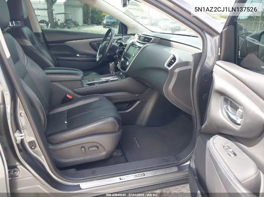 2020 Nissan Murano Sl Fwd VIN: 5N1AZ2CJ1LN137526 Lot: 42649248