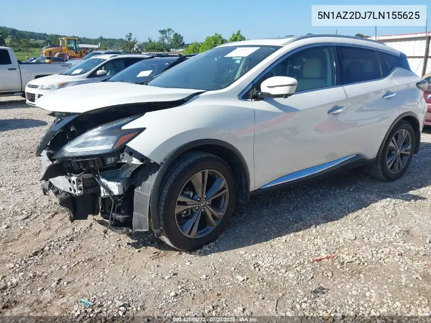 2020 Nissan Murano Platinum Fwd VIN: 5N1AZ2DJ7LN155625 Lot: 42769272