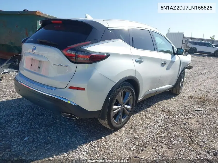 2020 Nissan Murano Platinum Fwd VIN: 5N1AZ2DJ7LN155625 Lot: 42769272