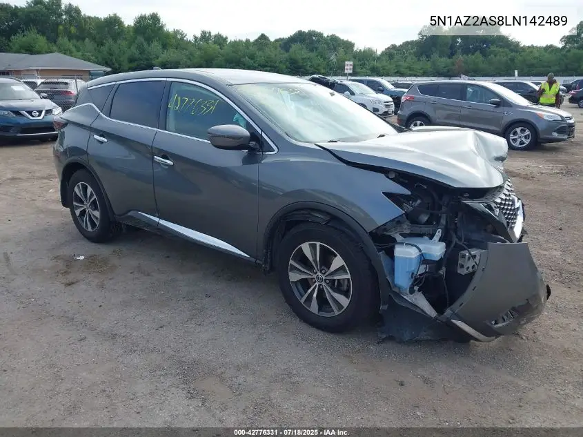 2020 Nissan Murano S Intelligent Awd VIN: 5N1AZ2AS8LN142489 Lot: 42776331