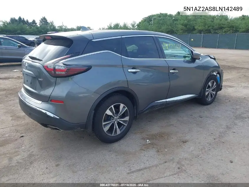 2020 Nissan Murano S Intelligent Awd VIN: 5N1AZ2AS8LN142489 Lot: 42776331