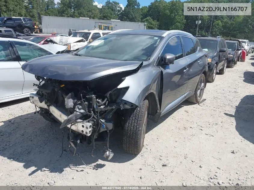 2020 Nissan Murano Platinum Fwd VIN: 5N1AZ2DJ9LN166707 Lot: 42777020
