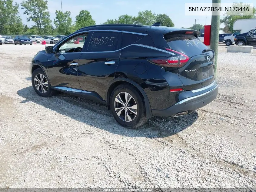 2020 Nissan Murano Sv Intelligent Awd VIN: 5N1AZ2BS4LN173446 Lot: 42793818