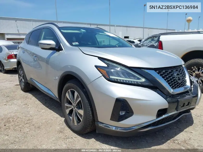 2023 Nissan Murano Sv Intelligent Awd VIN: 5N1AZ2BSXPC136984 Lot: 42258891