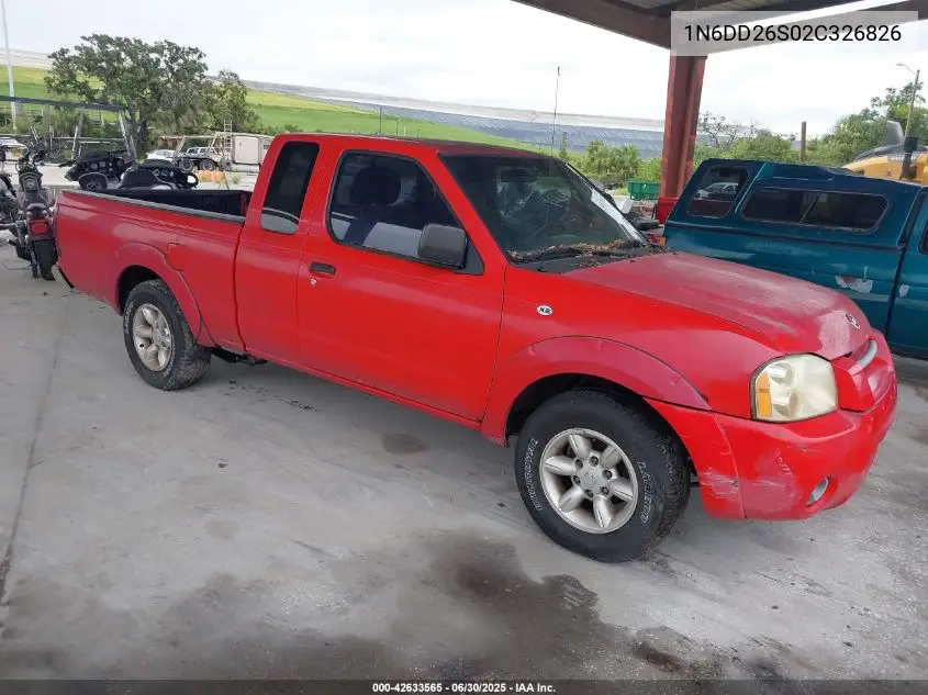 1n6dd26s02c326826 1N6DD26S02C326826 2002 Nissan Frontier Xe