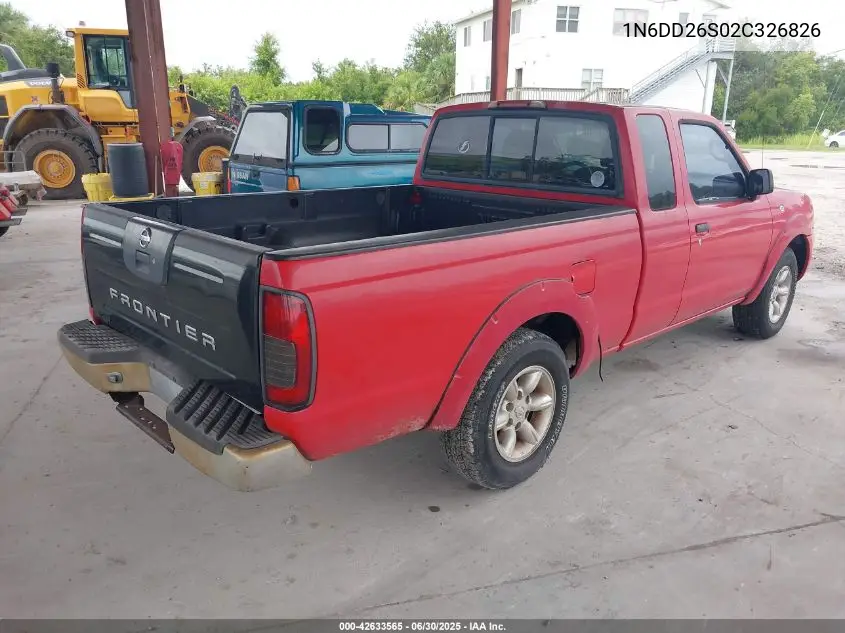 1n6dd26s02c326826 1N6DD26S02C326826 2002 Nissan Frontier Xe