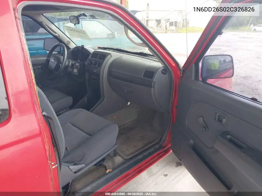 1n6dd26s02c326826 1N6DD26S02C326826 2002 Nissan Frontier Xe