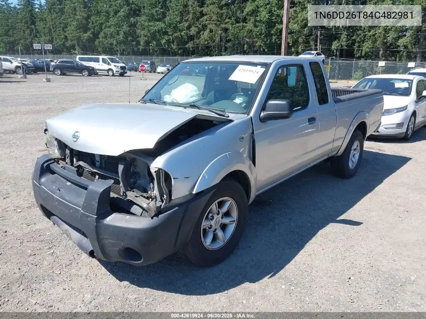 2004 Nissan Frontier VIN: 1N6DD26T84C482981 Lot: 42619924