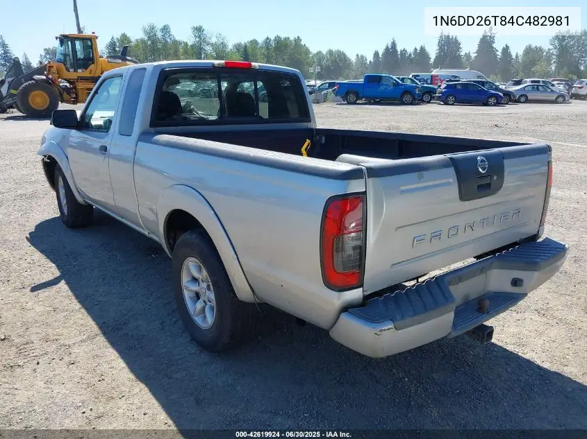 2004 Nissan Frontier VIN: 1N6DD26T84C482981 Lot: 42619924