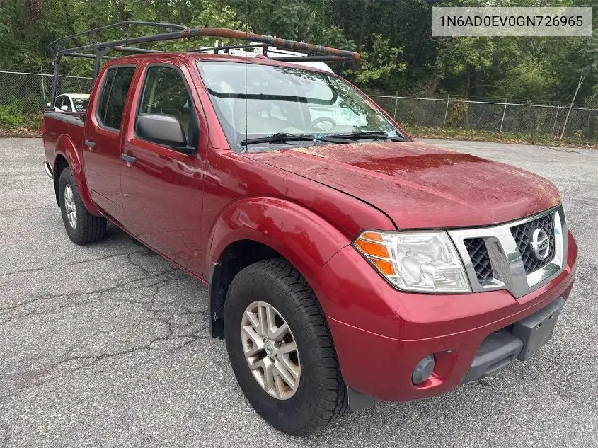 1n6ad0ev0gn726965 1N6AD0EV0GN726965 2016 Nissan Frontier S/Sv/Sl/Pro-4X