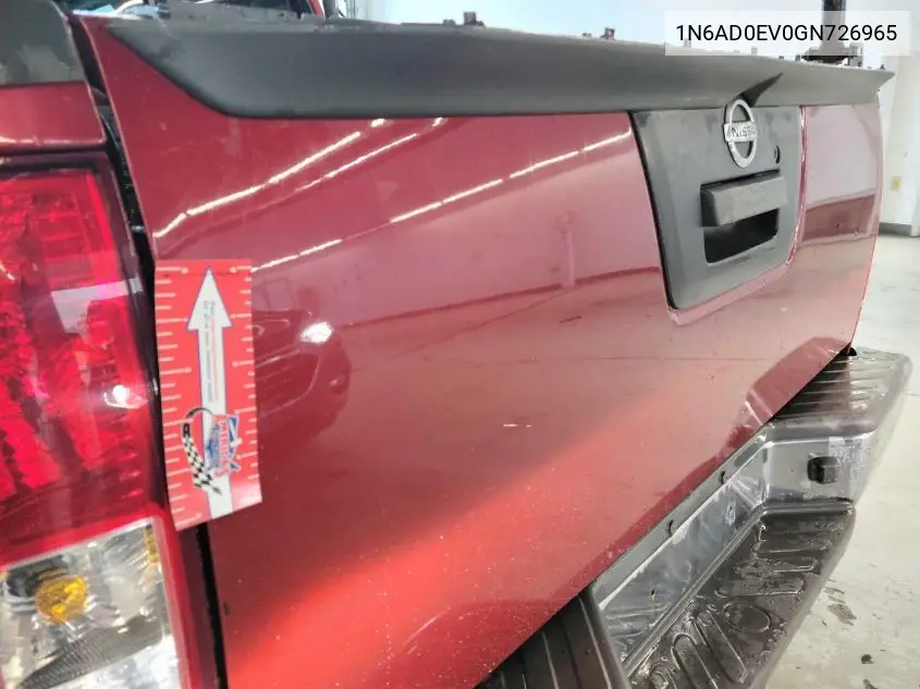 1n6ad0ev0gn726965 1N6AD0EV0GN726965 2016 Nissan Frontier S/Sv/Sl/Pro-4X