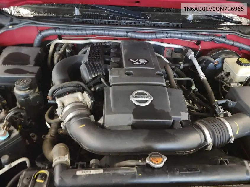1n6ad0ev0gn726965 1N6AD0EV0GN726965 2016 Nissan Frontier S/Sv/Sl/Pro-4X