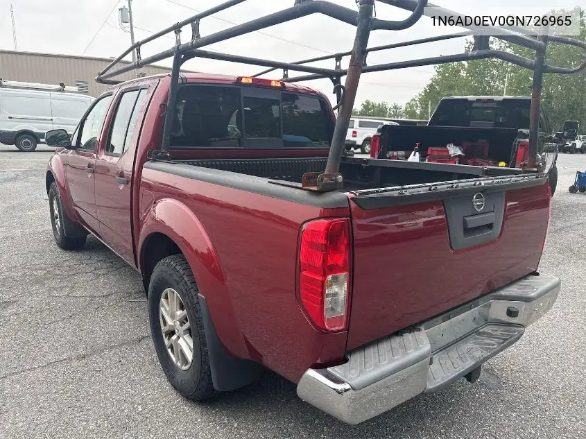 1n6ad0ev0gn726965 1N6AD0EV0GN726965 2016 Nissan Frontier S/Sv/Sl/Pro-4X