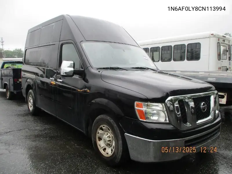 2012 Nissan Nv 2500/3500 VIN: 1N6AF0LY8CN113994 Lot: 42271607
