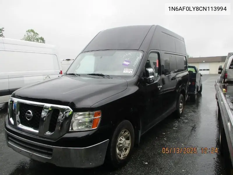 2012 Nissan Nv 2500/3500 VIN: 1N6AF0LY8CN113994 Lot: 42271607