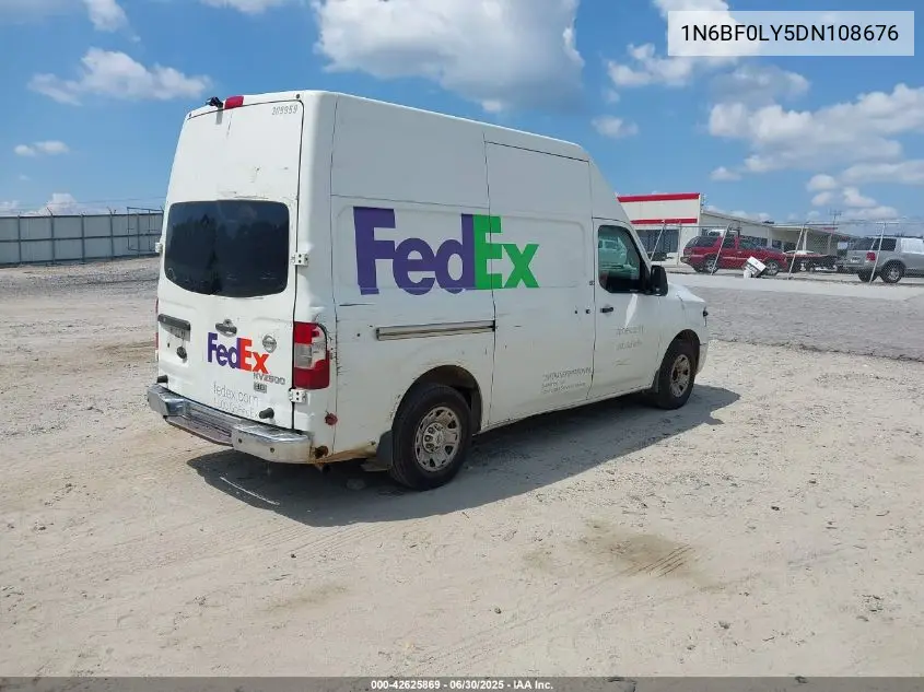 2013 Nissan Nv Cargo Nv2500 Hd Sv V6 VIN: 1N6BF0LY5DN108676 Lot: 42625869