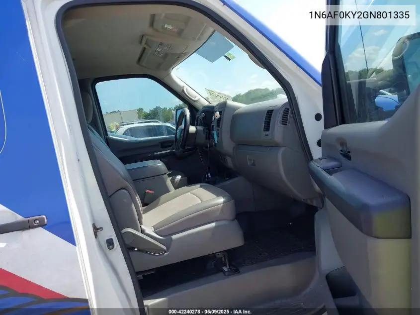 2016 Nissan Nv Cargo Nv2500 Hd Sv V8 VIN: 1N6AF0KY2GN801335 Lot: 42240278