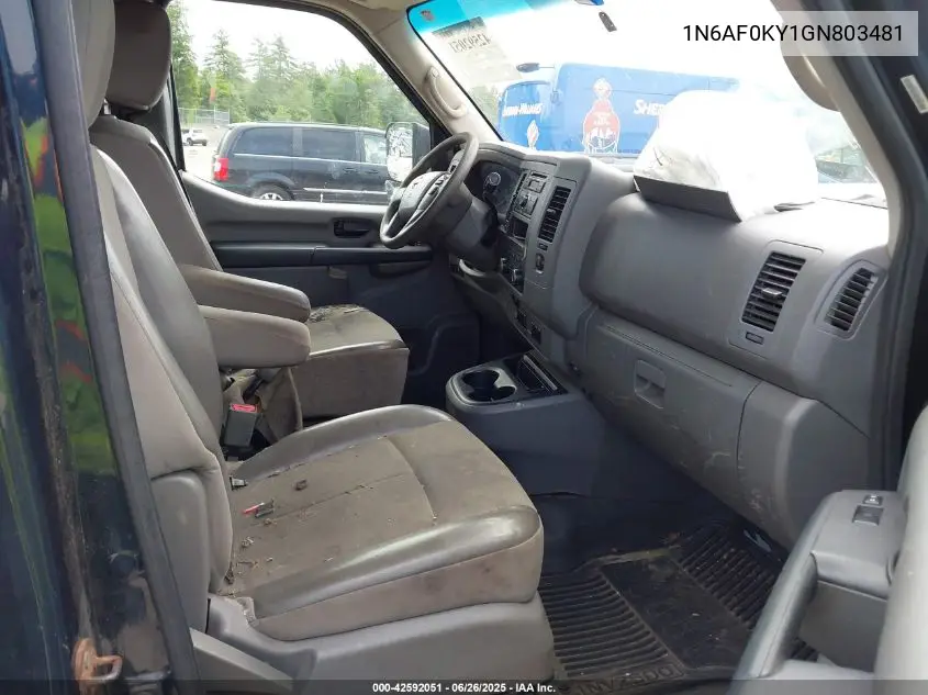 2016 Nissan Nv Cargo Nv2500 Hd S V8 VIN: 1N6AF0KY1GN803481 Lot: 42592051