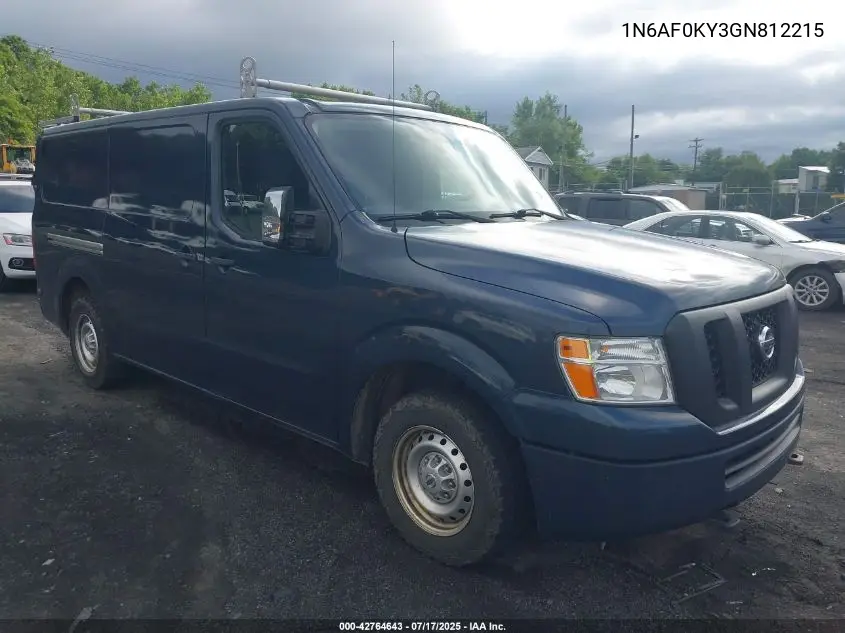 2016 Nissan Nv Cargo Nv2500 Hd S V8 VIN: 1N6AF0KY3GN812215 Lot: 42764643