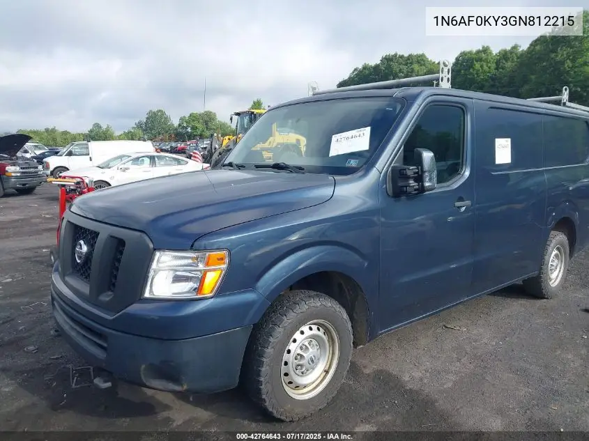 2016 Nissan Nv Cargo Nv2500 Hd S V8 VIN: 1N6AF0KY3GN812215 Lot: 42764643
