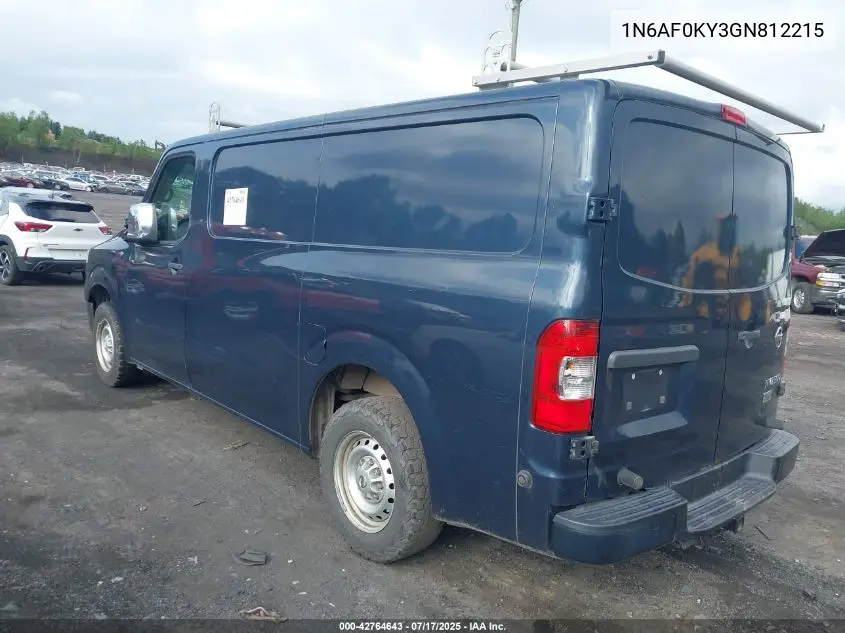 2016 Nissan Nv Cargo Nv2500 Hd S V8 VIN: 1N6AF0KY3GN812215 Lot: 42764643