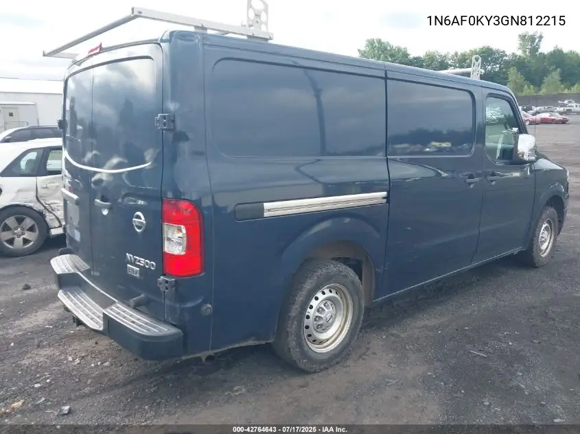 2016 Nissan Nv Cargo Nv2500 Hd S V8 VIN: 1N6AF0KY3GN812215 Lot: 42764643