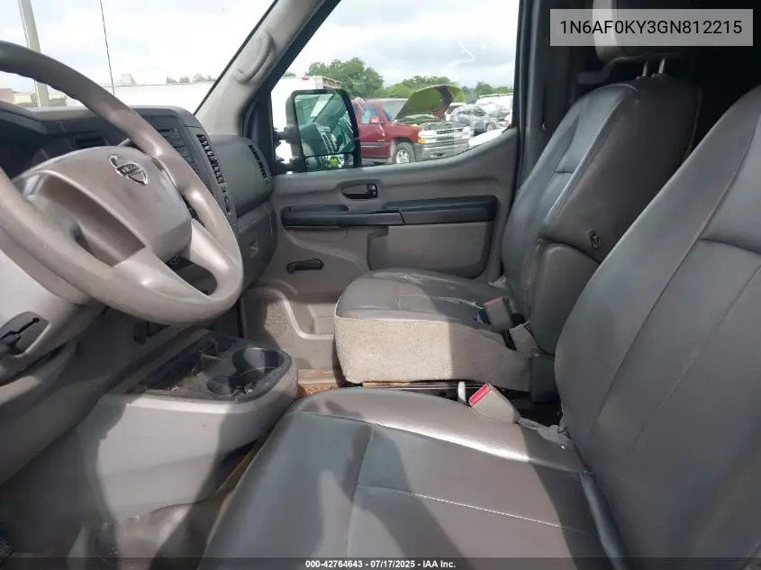 2016 Nissan Nv Cargo Nv2500 Hd S V8 VIN: 1N6AF0KY3GN812215 Lot: 42764643