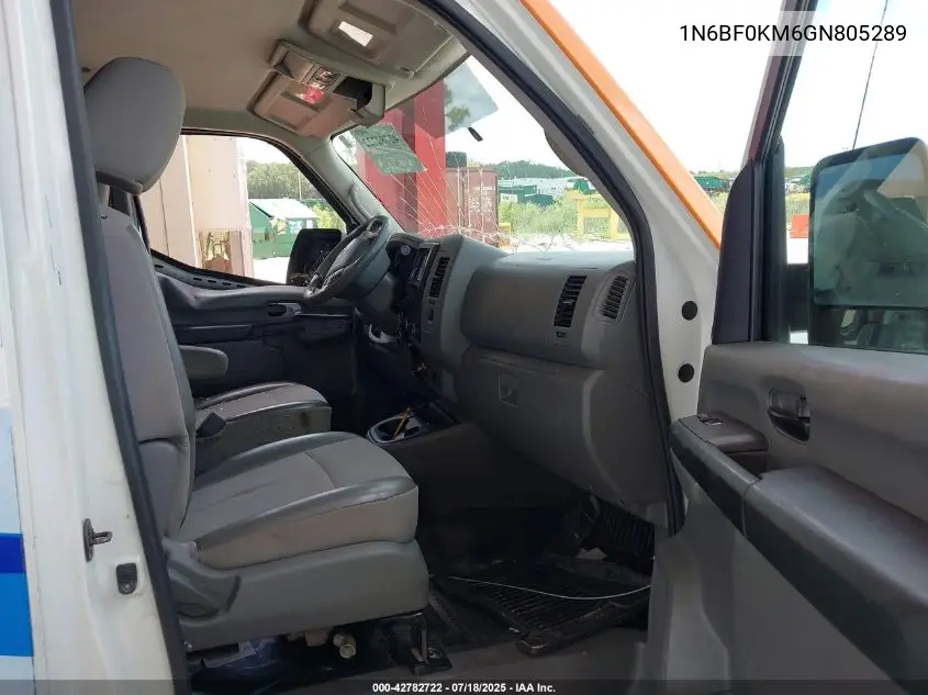 2016 Nissan Nv Cargo Nv1500 S V6/Sv V6 VIN: 1N6BF0KM6GN805289 Lot: 42782722