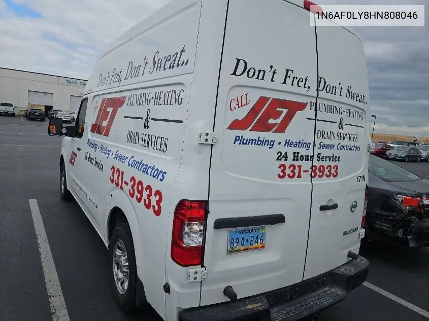 2017 Nissan Nv Cargo Nv2500 Hd Sv V8 VIN: 1N6AF0LY8HN808046 Lot: 42610355