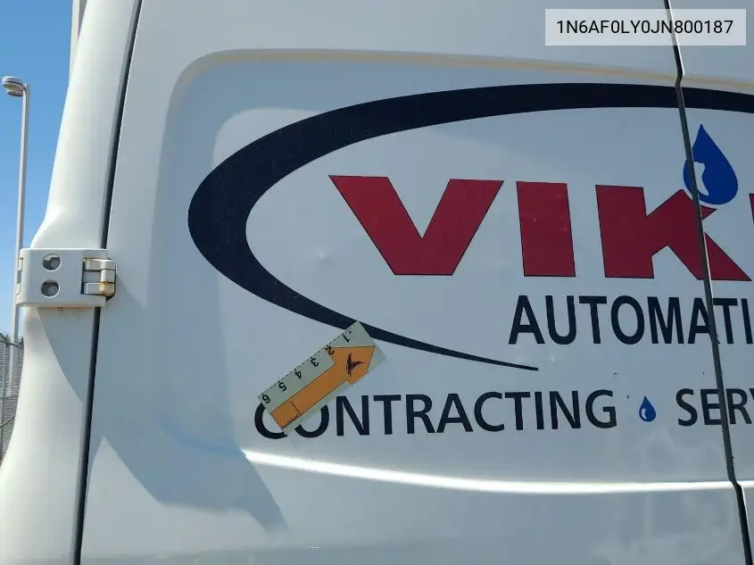 2018 Nissan Nv 2500 S/Sv/2500 Sl/S/Sv/Sl VIN: 1N6AF0LY0JN800187 Lot: 42616058