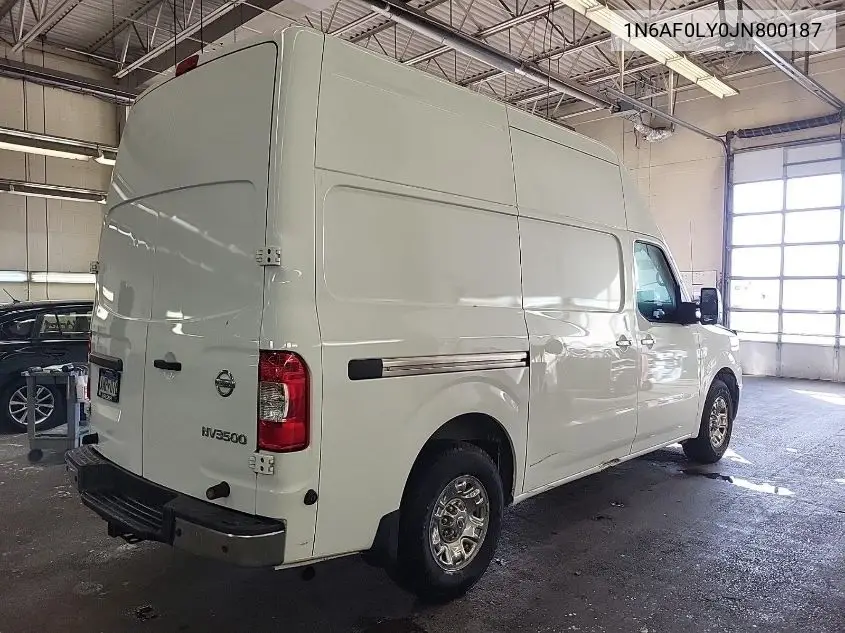 2018 Nissan Nv 2500 S/Sv/2500 Sl/S/Sv/Sl VIN: 1N6AF0LY0JN800187 Lot: 42616058