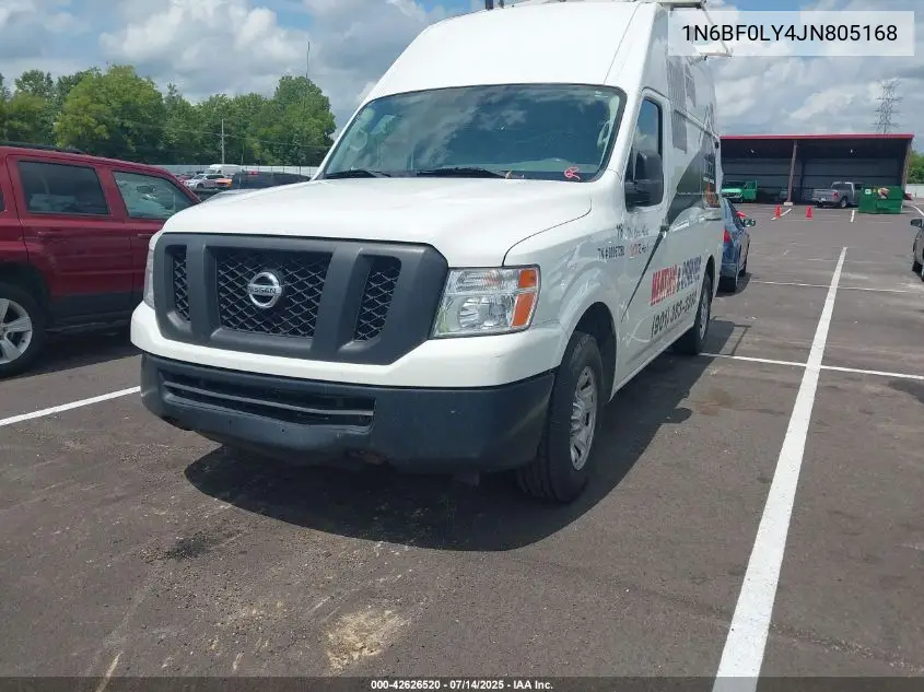 2018 Nissan Nv Cargo Nv2500 Hd Sv V6 VIN: 1N6BF0LY4JN805168 Lot: 42626520